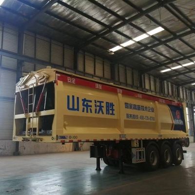 60000 kg Max Payload Crawler/Live Floor Dump Truck con trasporto e caratteristiche a due vie