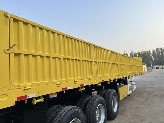 12.4m Flat Bed Fence Trailer per camion Max Payload 50000 kg 3-4 assi Top Ranking