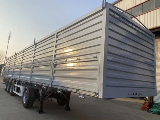 12.4m Flat Bed Fence Trailer per camion Max Payload 50000 kg 3-4 assi Top Ranking