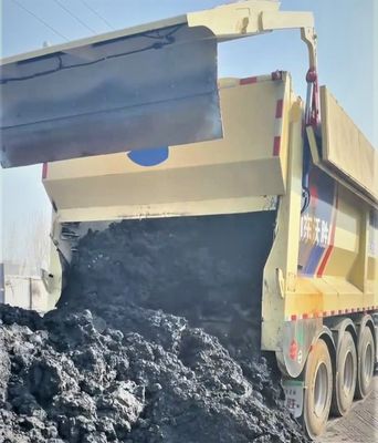 60 tonnellate Semi-remolchi di scarico Camion per il trasporto di merci Materiale di acciaio Crawler Livelo
