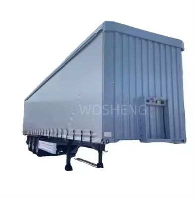 Semi-remolchi a tre assi con tenda laterale in PVC da 40 piedi e 45 piedi