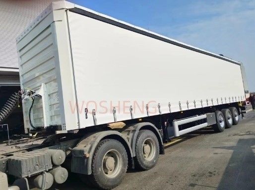 Semi-remolchi a tre assi con tenda laterale in PVC da 40 piedi e 45 piedi