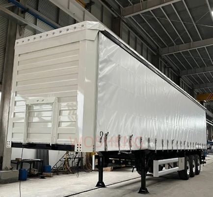 Semi-remolchi a tre assi con tenda laterale in PVC da 40 piedi e 45 piedi