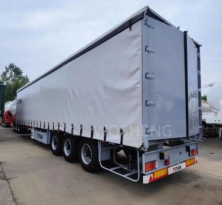 Semi-remolchi a tre assi con tenda laterale in PVC da 40 piedi e 45 piedi