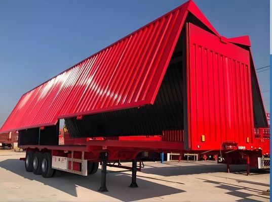 Sosposizione meccanica/aerea a tre assi Semi-remolchi con azione di trasporti logistici di merci