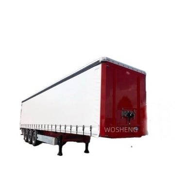 Semi-remolchio Wosheng 2024 3 Axle Express e Logistics Curtain Side Semi-remolchio camion