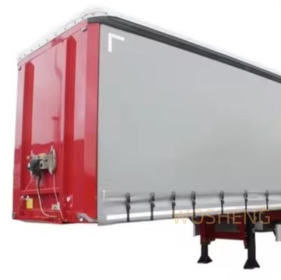 Semi-remolchio Wosheng 2024 3 Axle Express e Logistics Curtain Side Semi-remolchio camion