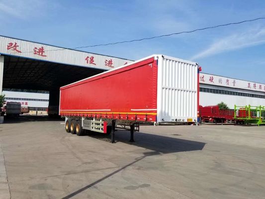 Semi-remolchio Wosheng 2024 3 Axle Express e Logistics Curtain Side Semi-remolchio camion