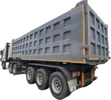 Camion rimorchio Wosheng 3 assi idraulici retro di scarico tipper semi-camion tipping rimorchi