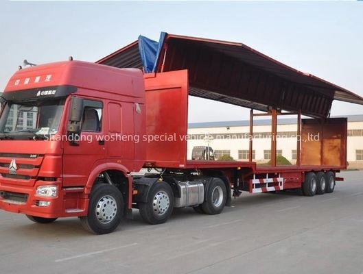 3 assi 40ft Semi-Retrailer Cargo Trailer Wing Van con 9,00-22,5 Rim e 12R22,5 pneumatici