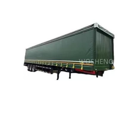 BPW/FUWA Asse 3 Asse 40ft 45ft PVC Semi-remorco a tenda laterale con tenda laterale