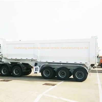 11000x2500x3700mm Personalizzabile Wosheng Semi Trailers Tipper Semi Truck Tipping Trailers