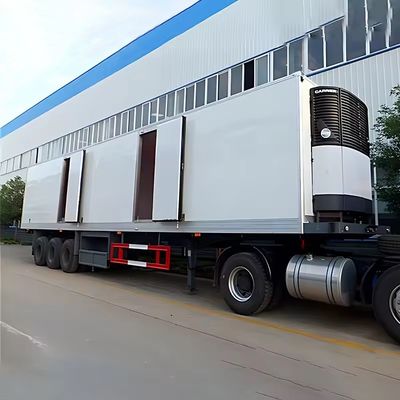 Q345B T700 Materiale carico pesante 45ft semi-remolante frigorifero con unità di potenza Reefer