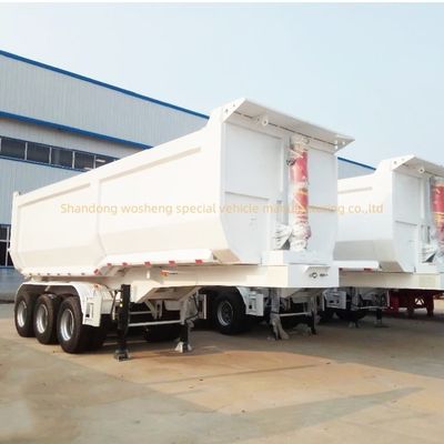 11000x2500x3700mm Personalizzabile Wosheng Semi Trailers Tipper Semi Truck Tipping Trailers