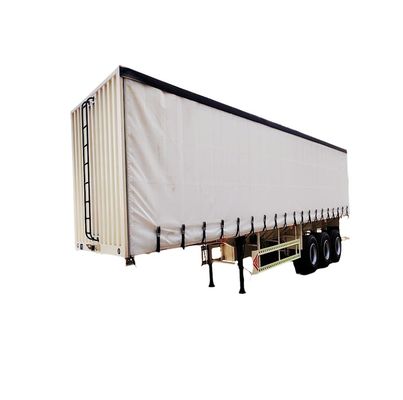 40 tonnellate Max Payload Triasse Connesso Cartone Cargo Semi-remorchio con cortina laterale personalizzabile