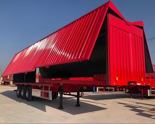 3 assi ala laterale ala aperta Van semi-remolchio personalizzabile su richiesta del cliente