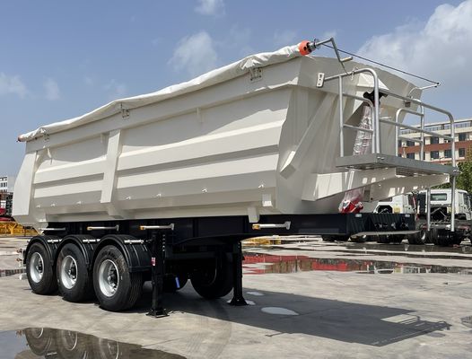 Semi-remorchieri con scarico posteriore da 40 a 80 tonnellate di grande capacità per il trasporto di merci sfuse e di particelle di sabbia