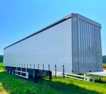 Contenitore per tende laterali a tela da 53 piedi semi-remolchio per bevande e verdure