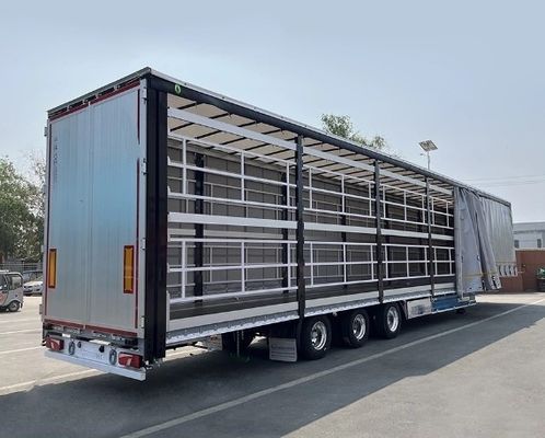 Personalizzabile 3 assi 40ft 45ft tenda lato telone semirimorchio per da Wosheng