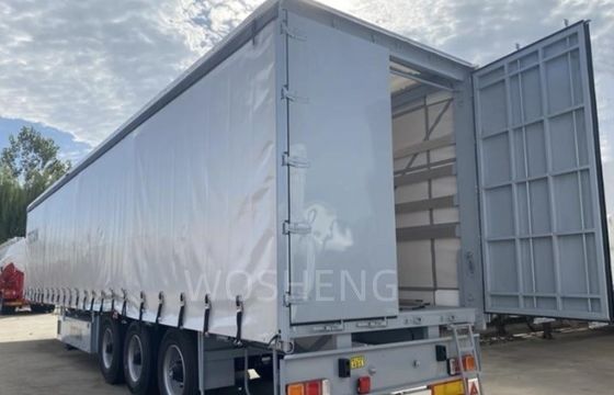 Personalizzabile 3 assi 40ft 45ft tenda lato telone semirimorchio per da Wosheng