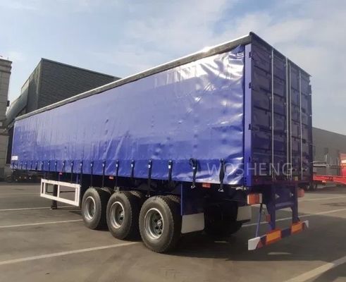 40 45 53 Ft Van Box Sliding PVC Tarpaulin Side Curtain Semi trailer 40 tonnellate