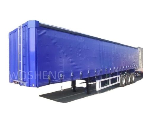 40 45 53 Ft Van Box Sliding PVC Tarpaulin Side Curtain Semi trailer 40 tonnellate