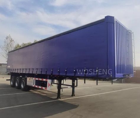 40 45 53 Ft Van Box Sliding PVC Tarpaulin Side Curtain Semi trailer 40 tonnellate