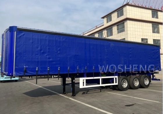 40 45 53 Ft Van Box Sliding PVC Tarpaulin Side Curtain Semi trailer 40 tonnellate
