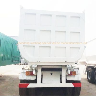 5 assi idraulici posteriore Semi rimorchio di rimorchio tipper Semi camion tipping rimorchi di Wosheng