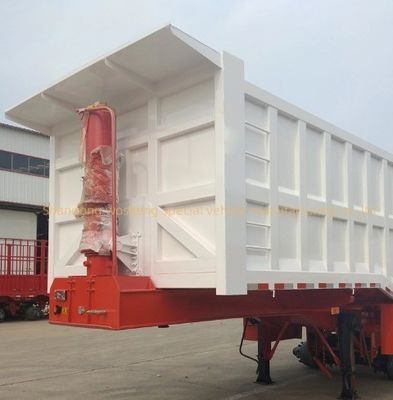 5 assi idraulici posteriore Semi rimorchio di rimorchio tipper Semi camion tipping rimorchi di Wosheng
