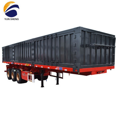 Semi-remorco da 40 a 80 tonnellate con gomma laterale con trave principale in acciaio Q345B / T700 di WS Hydraulic
