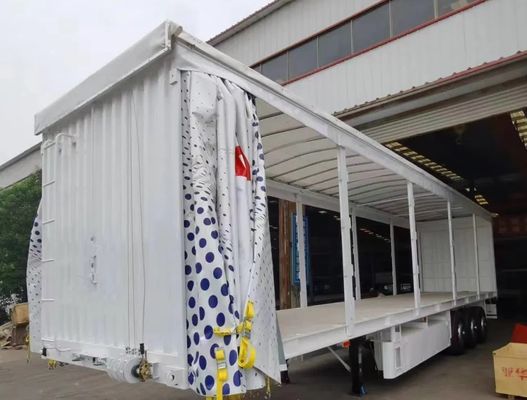 WS Customizabile triasse tela contenitore tenda laterale semirimorchio richiesta del cliente