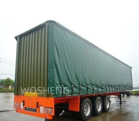 3 assi 40ft 45ft White Curtain Side Sliding Truck Semitrailer per Truck Trailer