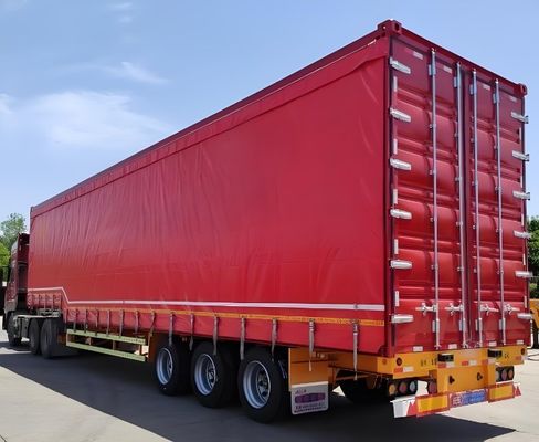 3 assi 40ft 45ft White Curtain Side Sliding Truck Semitrailer per Truck Trailer