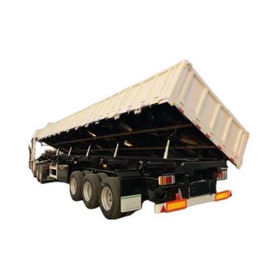 2&quot;, 50mm o 3,5&quot; 90mm King Pin Tri-Axle Lift idraulico Side Tipper Dump Semi-Trailer