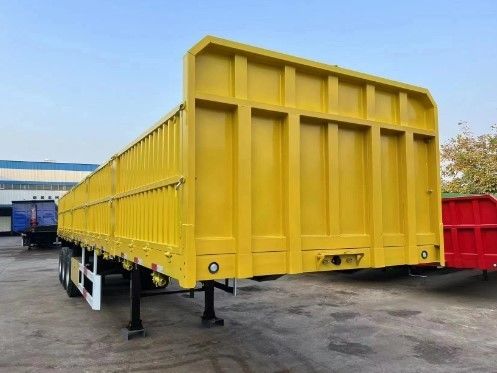 3 assi Trasporto di merci sfuse e contenitori Semirimorchio laterale in acciaio per semi-camion