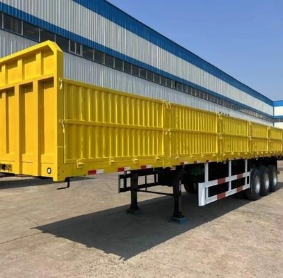 3 assi Trasporto di merci sfuse e contenitori Semirimorchio laterale in acciaio per semi-camion