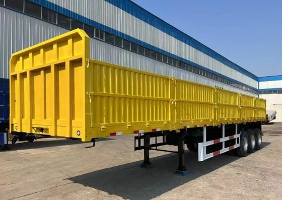 3 assi Trasporto di merci sfuse e contenitori Semirimorchio laterale in acciaio per semi-camion