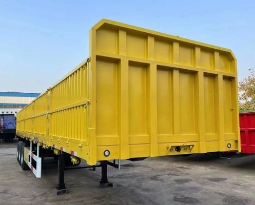 3 assi Trasporto di merci sfuse e contenitori Semirimorchio laterale in acciaio per semi-camion