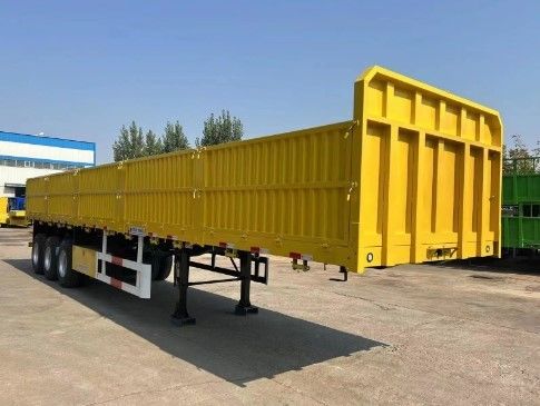 3 assi Trasporto di merci sfuse e contenitori Semirimorchio laterale in acciaio per semi-camion