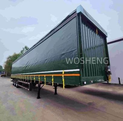 Semi-remolchio a 3 assi, box van per il trasporto merci, rimorchio a tenda laterale per la protezione del carico