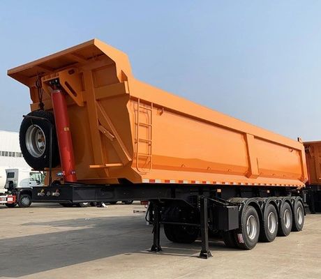 WS Vendita rimorchio da 50 tonnellate con capovolgimento con asse da 13/16 tonnellate e carrello di atterraggio pesante da 28 t