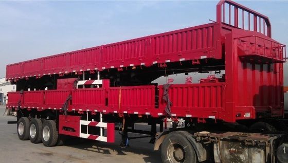 Semi-remolchio a sospensione meccanica rimorchio a parete laterale con pneumatici 12.00R22.5
