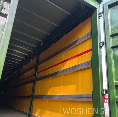 Semi-remolchio a 3 assi, box van per il trasporto merci, rimorchio a tenda laterale per la protezione del carico