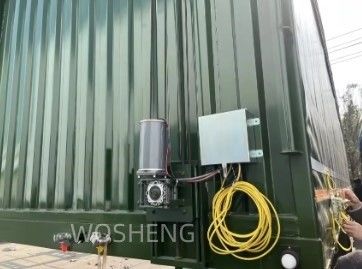 Top Vendita richiesta del cliente semirimorchio con 3 assi 40ft 45ft verde tenda laterale