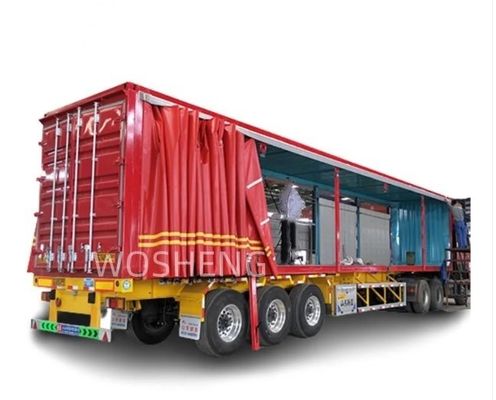 Sistema di frenatura a doppia linea WABCO Tri Axles 60 tonnellate rimorchio a tenda laterale per il trasporto
