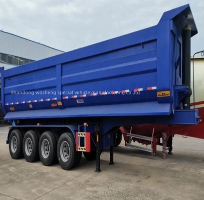 Azzurro 2/3/4/5 Assi Tipper Semi Truck Tipping Truck Trailer per carico utile massimo 20-100t