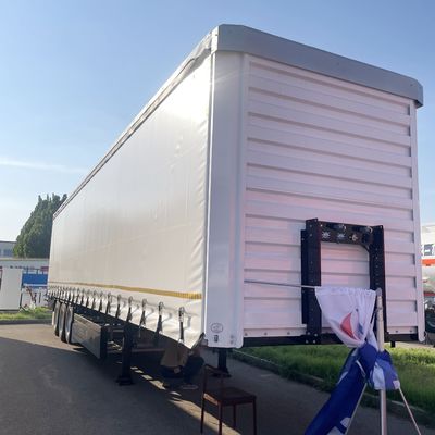 Semi-remorchi Bianco 40ft 45ft 3 assi Cortina laterale con sospensione ad aria e WABCO-ABS