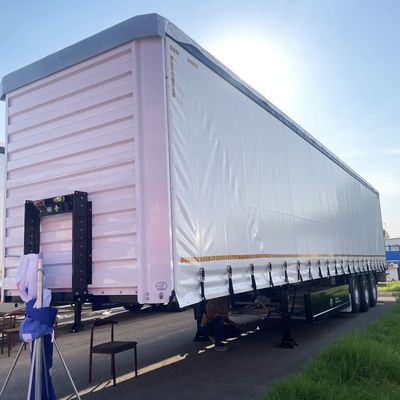 Semi-remorchi Bianco 40ft 45ft 3 assi Cortina laterale con sospensione ad aria e WABCO-ABS