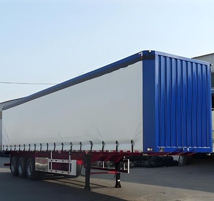 Semi-remorchi Bianco 40ft 45ft 3 assi Cortina laterale con sospensione ad aria e WABCO-ABS